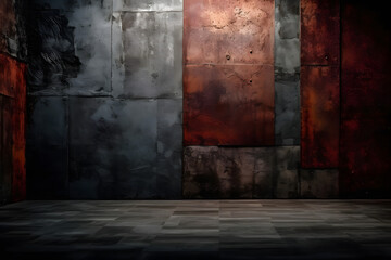 grunge wall in a room