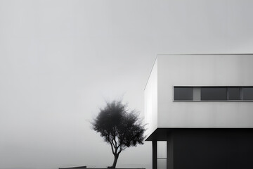 tree outside a house