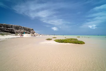 Photo sur Plexiglas Plage de Sotavento, Fuerteventura, Îles Canaries Playa Sotavento, spain. Stunning beach on Fuerteventura, Costa Calma. Kite surfing beach.