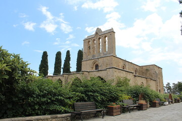 Bellapais Abbey Kyrenia North Cyprus sunny day