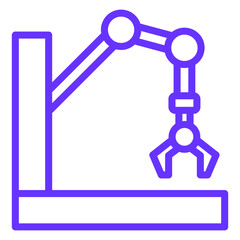 Vector Design Robot Arm Icon Style
