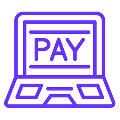 Vector Design Pay Online Icon Style