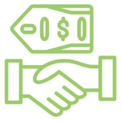 Vector Design Buyout Price Icon Style