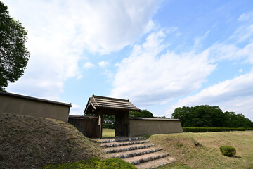 鉢形城　三の曲輪にある四脚門（埼玉県大里郡寄居町）