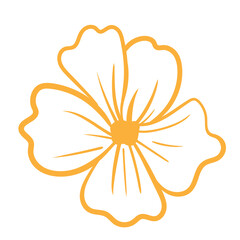 Flower foliage line branch