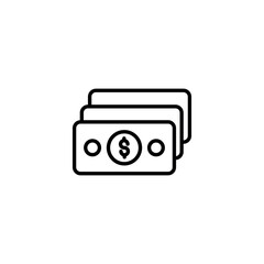 Salary icon design with white background stock illustration