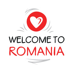 Welcome to Romania, Vector Illustration.