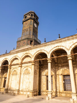 The Ottoman-era Muhammad Ali Mosque, completed in 1848, overlooking Cairo from atop the Citadel, Cairo, Egypt, North Africa, Africa