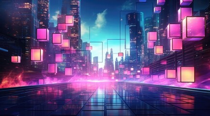 Obraz premium The city of the future