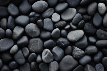 Black stones background generative ai