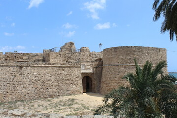 Othello Castle Tower Famagusta North Cyprus sunny day