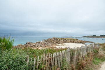 Joli paysage à Landrellec en Bretagne