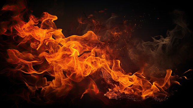 An image of sparks and embers rising from a crackling fire.