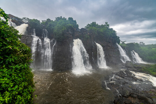 Roaring Boali Falls (Chutes de Boali), Central African Republic, Africa
