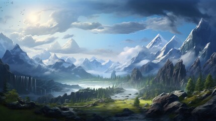 Beautiful Landscape Game Art