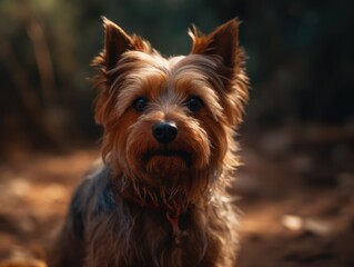 Australian Terrier dog created with Generative AI technology