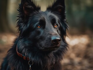 Belgian Sheepdog dog created with Generative AI technology