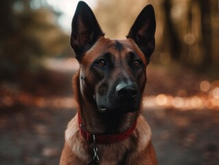 Belgian Malinois dog created with Generative AI technology
