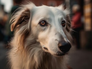 Fototapeta premium Borzoi dog created with Generative AI technology