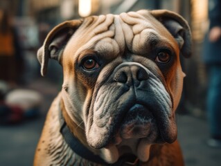 Bulldog created with Generative AI technology