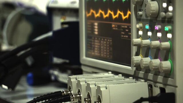 Setting oscilloscope to measurement signs