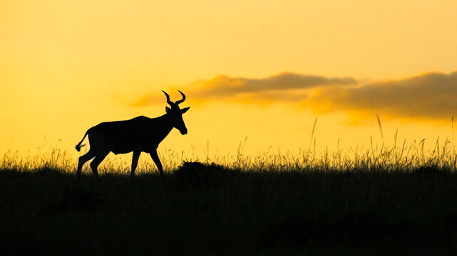 Hartebeest (Alcelaphus Buselaphus), Mara North, Maasai Mara, Kenya, East Africa, Africa