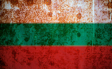 Bulgarian flag texture as a background