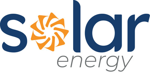 Fototapeta premium solar logo for company