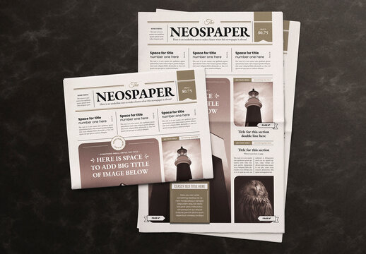 The Neospaper Tabloid Indesign Template