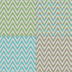 hexagon seamless zigzag tile patterns blue tan green
