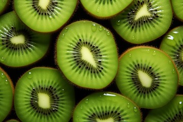 delicious fresh kiwi total background