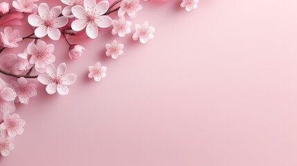 Flower pink background