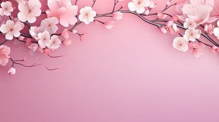 Obraz na płótnie Canvas Flower pink background