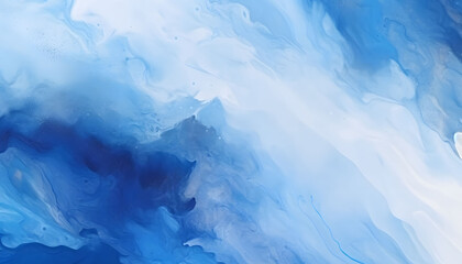 Naklejka premium Abstract watercolor deep blue