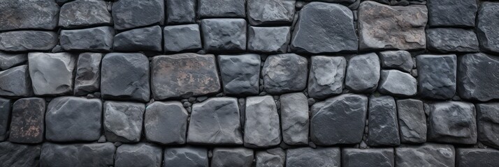 gray rough cobblestone, street pavement, background