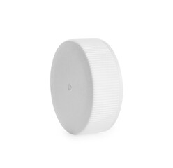 One plastic bottle cap isolated on white