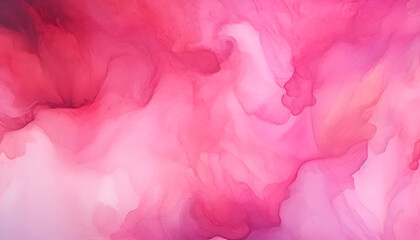 Fototapeta premium Abstract watercolor deep pink