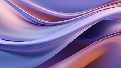 Abstract Silken Waves: Smooth Purple and Blue Gradient Background