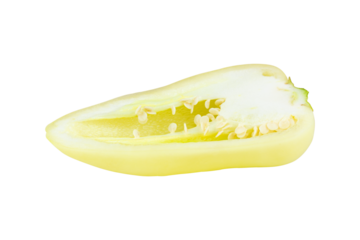 fresh green sweet (capsicum) pepper. Bell pepper or Capsicum annuum, also called sweet pepper or capsicum, isolated from the background