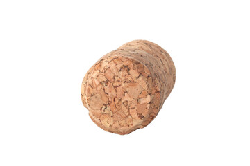 champagne bottle cork isolated from background