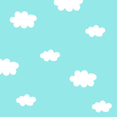 seamless pattern with clouds