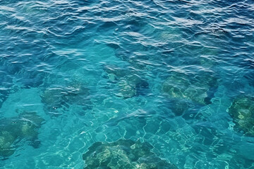 Blue sea wave texture