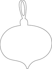 Christmas ball for decoration and design.