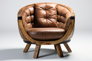 An exceptional barrel chair exudes unparalleled style and individuality. Barrel chair unique model.