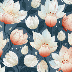 Hand drawn Tulip background