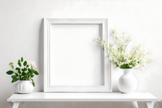 white window with green plant