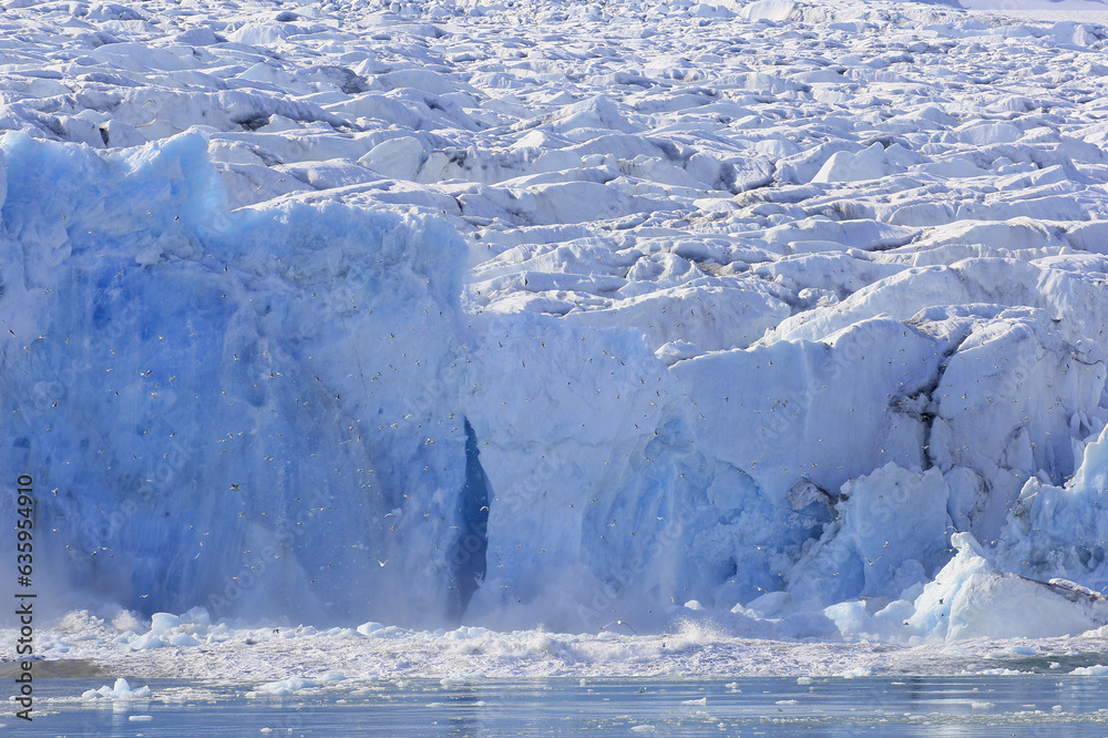 Poster le glacier s'effondre