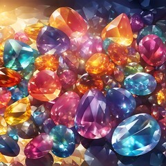 background of gemstones