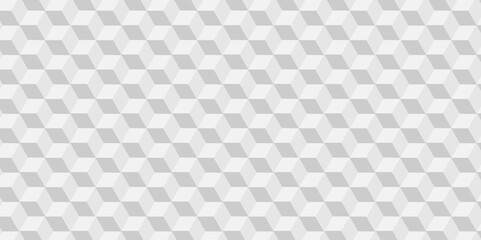 Fototapeta premium Abstract seamless geometric background. white cube square paper texture with stripes Pattern. hexagon backdrop vactor art tile pattern texture. cube mosaic concept grid technology.