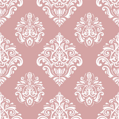 Orient vector classic purple and white pattern. Seamless abstract background with vintage elements. Orient pattern. Ornament for wallpapers and packaging